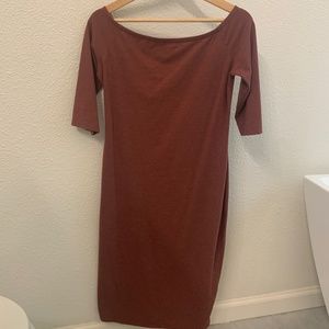 Off the Shoulder Maternity Dress-Lauren Conrad